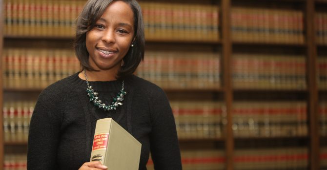 Portrait of a young attractive African American woman. Portrait of a woman attorney. Civi Rights lawyer
